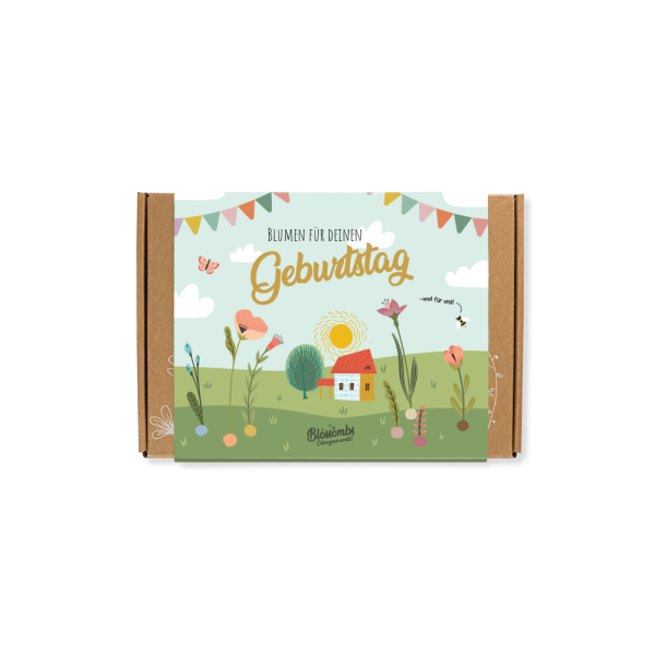 Blossombs | Geschenkbox small - Blumen für deinen Geburtstag