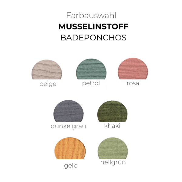 Badeponcho mit Traktor und Name