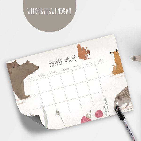 Fräulein Elvira | Wochenplan magnetisch
