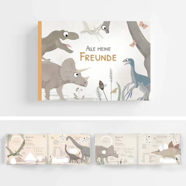 Fräulein Elvira | Freundebuch Alle meine Freunde Dino
