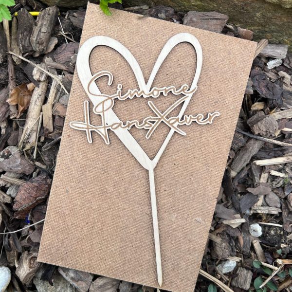 Caketopper Hochzeit Namen