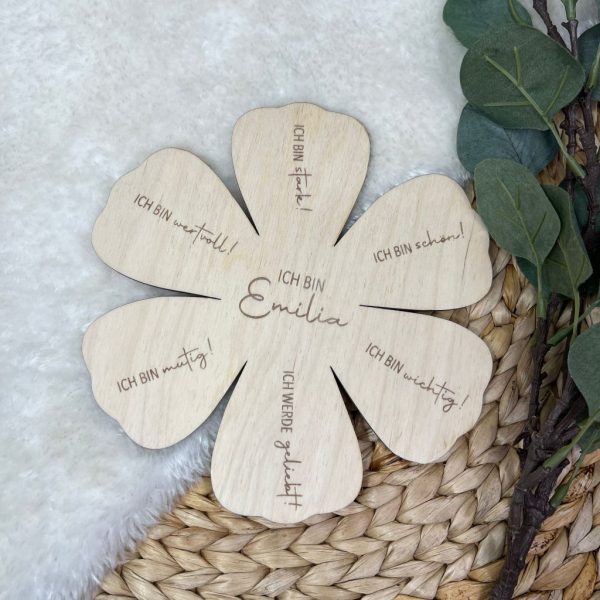 Blume Affirmationen personalisiert