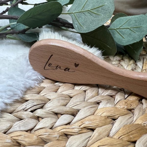 Babybürste personalisiert mit Herz