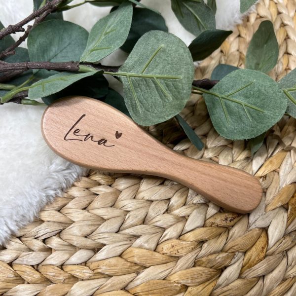 Babybürste personalisiert mit Herz