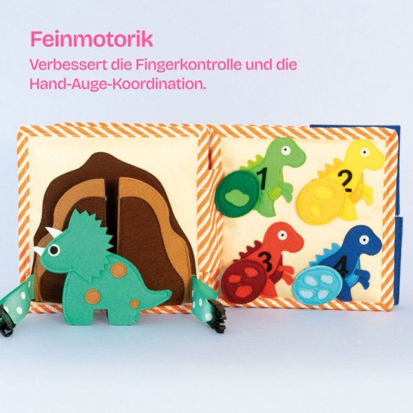 Jolly Designs | Mini Quiet-Book Dinofreunde
