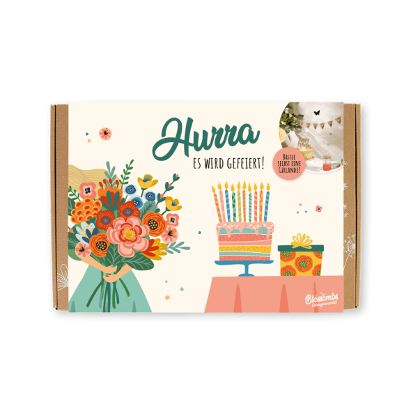 Blossombs | Geschenkbox Groß DIY – Hurra, es wird gefeiert