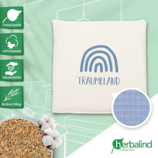 Herbalind | Kinder-Körnerkissen "Träumeland"