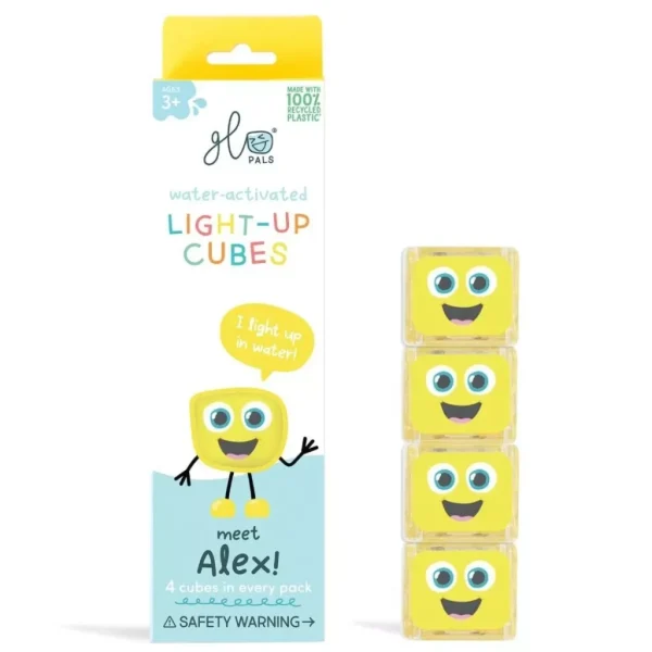 Glo Pals | Badespielzeug 4er Set Alex gelb