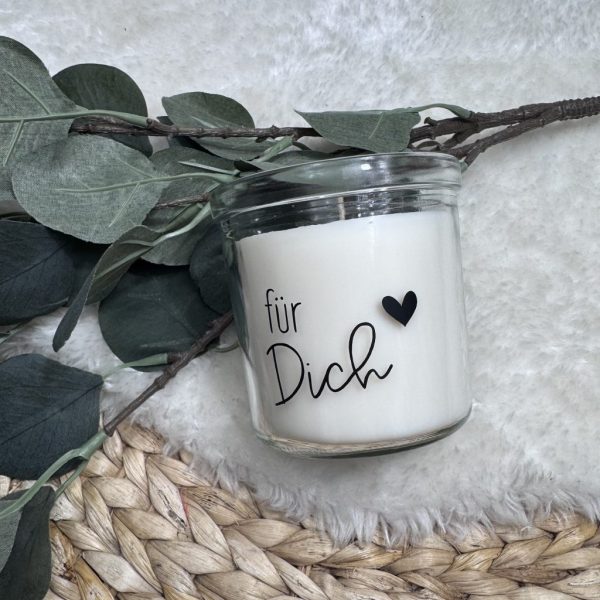 Groß Kerze im Glas - für Dich