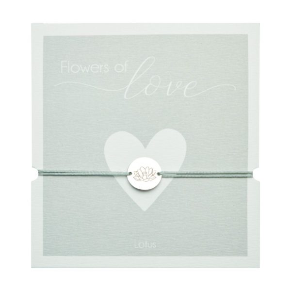 Armband Flowers of love Edelstahl Lotus