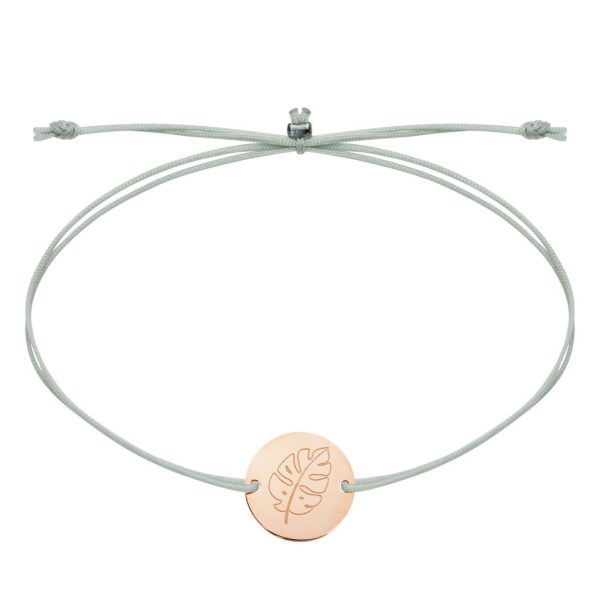 Armband Flowers of love rosévergoldet Monstera