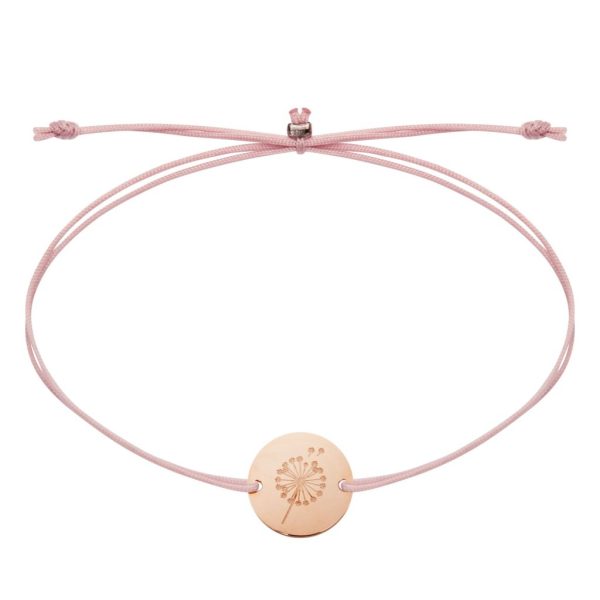 Armband Flowers of love rosévergoldet Pusteblume