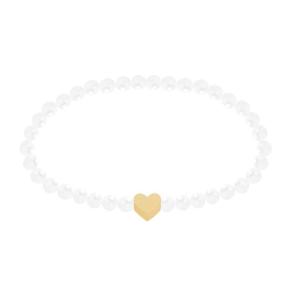 Armband New Wonderful Moments vergoldet Herz