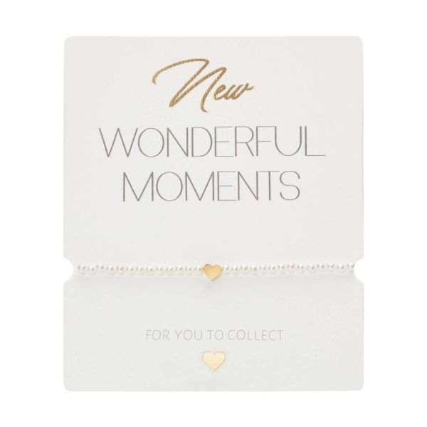 Armband New Wonderful Moments vergoldet Herz