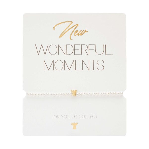 Armband New Wonderful Moments vergoldet Schutzengel