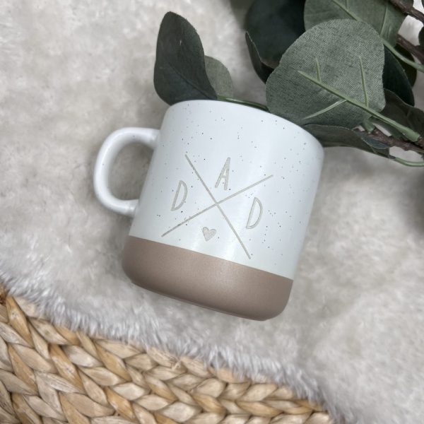 Steingut Tasse | DAD im Kreuz