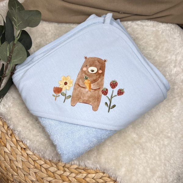 Kapuzenhandtuch Bär