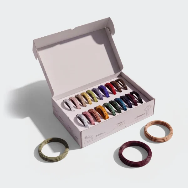 Kidinex | 3D-Filament Nachfüllset 20 Farben – 100 Meter